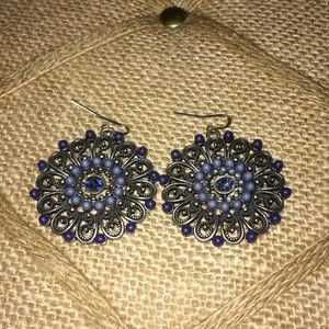 Navy Earrings